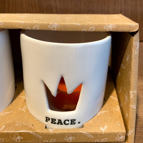 “Believe, Light, Peace” Rae Dunn Candleholder Collection - Picture 4 of 6